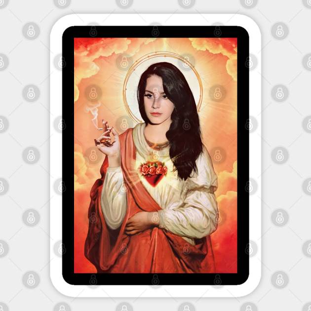 Saint Lana del rey Sticker by asmokian